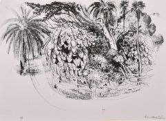 After Brett Whiteley, A print of a woodland scene, signed and marked A/P in the print, 20
