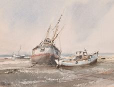 Peter Toms (b. 1940) British, 'Salt Air, Exmouth', watercolour, signed, 7.5