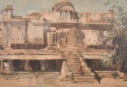 W.S. Bag**topolous (circa 1930) 'Old house, Jaipur', watercolour, signed, 19