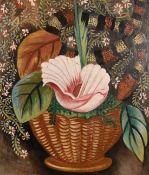 Nina Hamnett (1890-1956) British, 'Jungle Still Life', oil on canvas, signed and dated 1950, 35