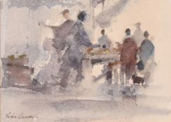 Peter Gilman, 'Leadenhall Market, 1981', watercolour, signed, 4