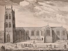 I. Smith, Four large format engraving of Cathedrals, Bangor, St. Davids and St. Asaph (2) 25.25