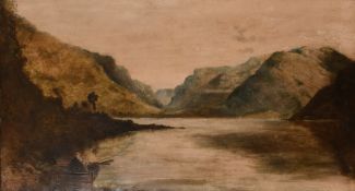 B.B. Wadham, 19th Century, 'Early Evaporation and Cloud Forming, Tal-y-Llyn N.W', Figures in a