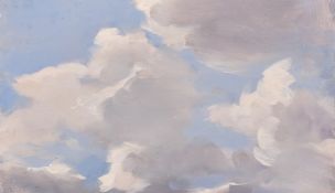 Stephen Rose (b. 1960), A cloud study, oil on panel, signed, 7