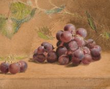 Frederick Thomas Baynes (1824-1874) A still life study of grapes with trailing vines, watercolour