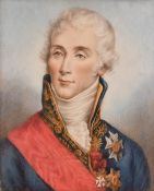 A half-length portrait of Nobleman in a gilt frame, 3.5