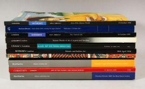 A MIXED LOT OF ISLAMIC / ASIAN ART OLD AUCTION CATALOGUES - 9 catalogues relating to indian