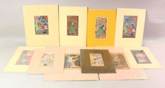 A MIXED LOT OF 10 X JEWISH JUDAICA MINIATURES / PICTURES, Each of varying size, subject and media.