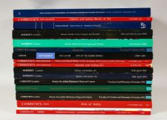 A MIXED LOT OF ISLAMIC / ASIAN ART OLD AUCTION CATALOGUES - 17 catalogues relating to indian islamic