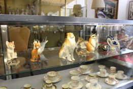 A good collection of Russian porcelain animals and birds.