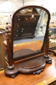 A large 19th century mahogany dressing table mirror.