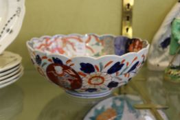 An Imari bowl.
