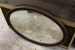 An oval mirror.