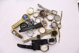 Various watch parts.
