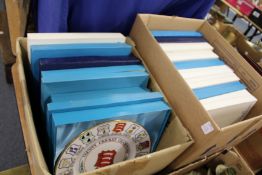 A large collection of Coalport collector's plates relating to various cricket clubs and cricketing