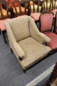 A late Victorian small armchair.