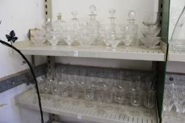 A quantity of 19th century and later drinking glasses etc.