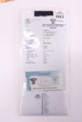 A loose diamond 0.30 carats, with certificate.