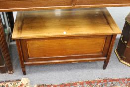 An inlaid mahogany cellarette / storage box.