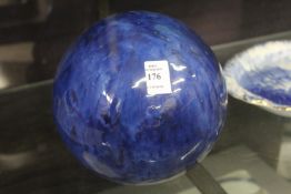 A glazed pottery steer.