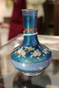 A 20th century Japanese cloisonne small vase.