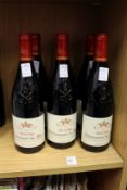 Six bottles of Chateauneuf Du Pape 2015.
