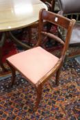 A set of six Regency style dining chairs by Brights of Nettlebed.