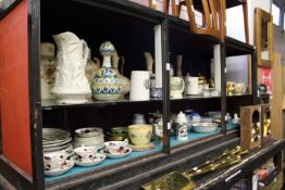 A large quantity of decorative china.