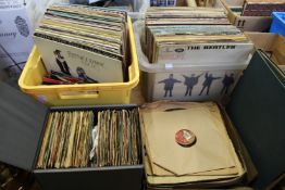 A large quantity of LP and single records.