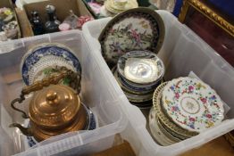 A large collection of decorative plates, collector's plates etc. etc.
