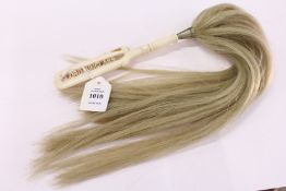 A fly whisk with early 20th century Chinese ivory handle carved with Lord Dunglass (a courtesy title