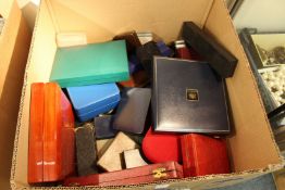 A large quantity of jewellery boxes.