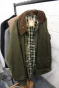 A Barbour Gamefair jacket and a fur style lining.