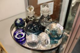 Caithness and other paperweights.