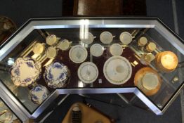 Three porcelain part tea services.