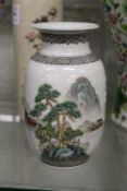 A Chinese porcelain vase.