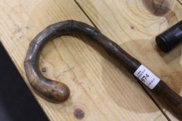 A bamboo walking stick.