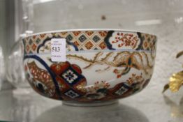 An Imari bowl.