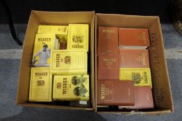 Wisden Cricketers' Almanack 1950's and onwards, two boxes.