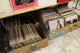 A large quantity of LP records