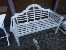 A Lutyens style garden bench.