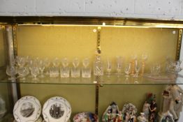 A quantity of glassware.