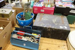 A quantity of old tools.