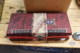 A boxed Chinese scroll, modern.