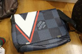 A designer style handbag.