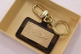 A designer style key ring, boxed.