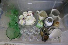 Decorative china and glass.