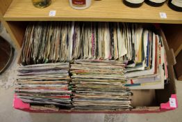 A quantity of single records.