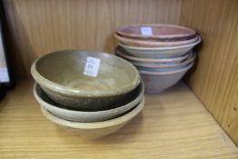 A quantity Chinese terracotta bowls.