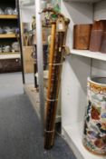 A collection of walking sticks.